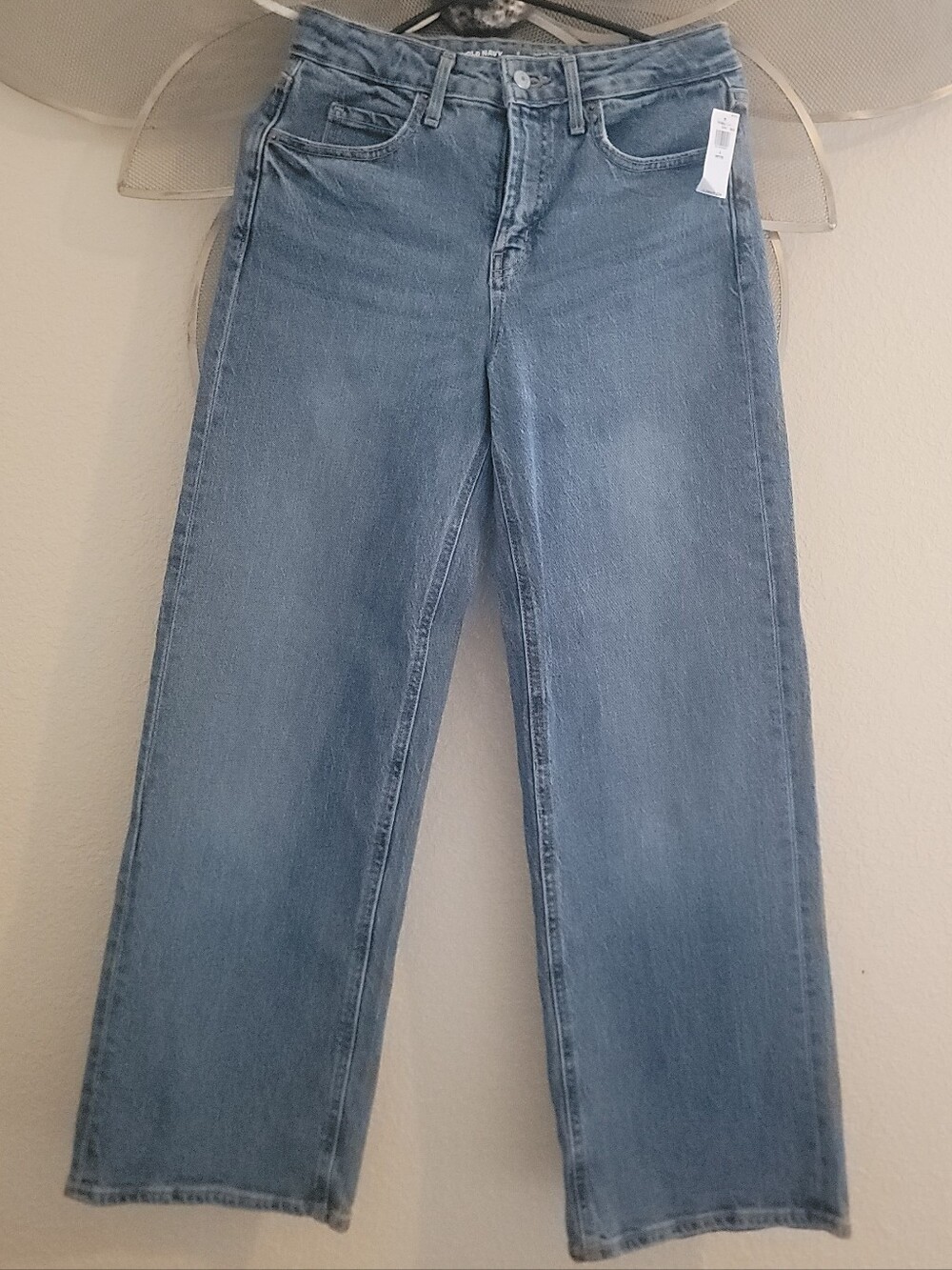 Old Navy Sky High Wide Leg Jeans - Medium Wash